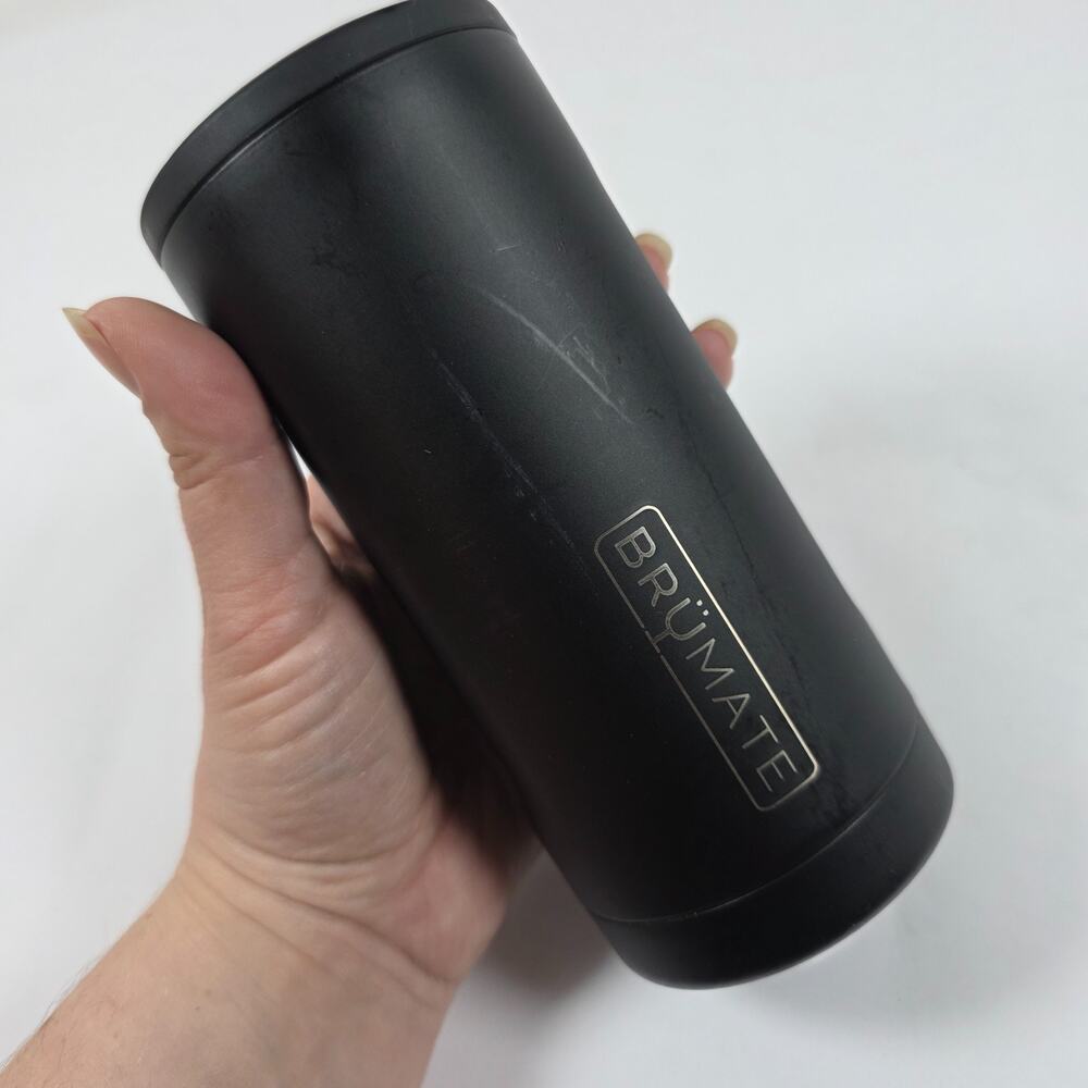 BruMate Slim Can Cooler Black Insulated Skinny Can Holder Stainless Steel - Picture 5 of 8